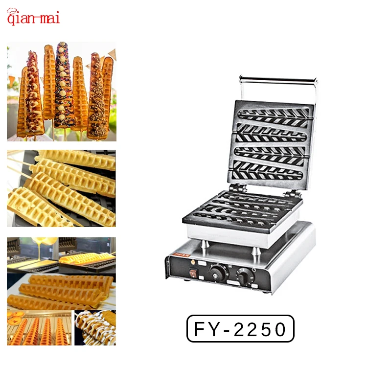 Best sellers Snack Food Machine Equipment circles Waffle Maker pine tree Commercial Waffle Maker stainless steel Machine