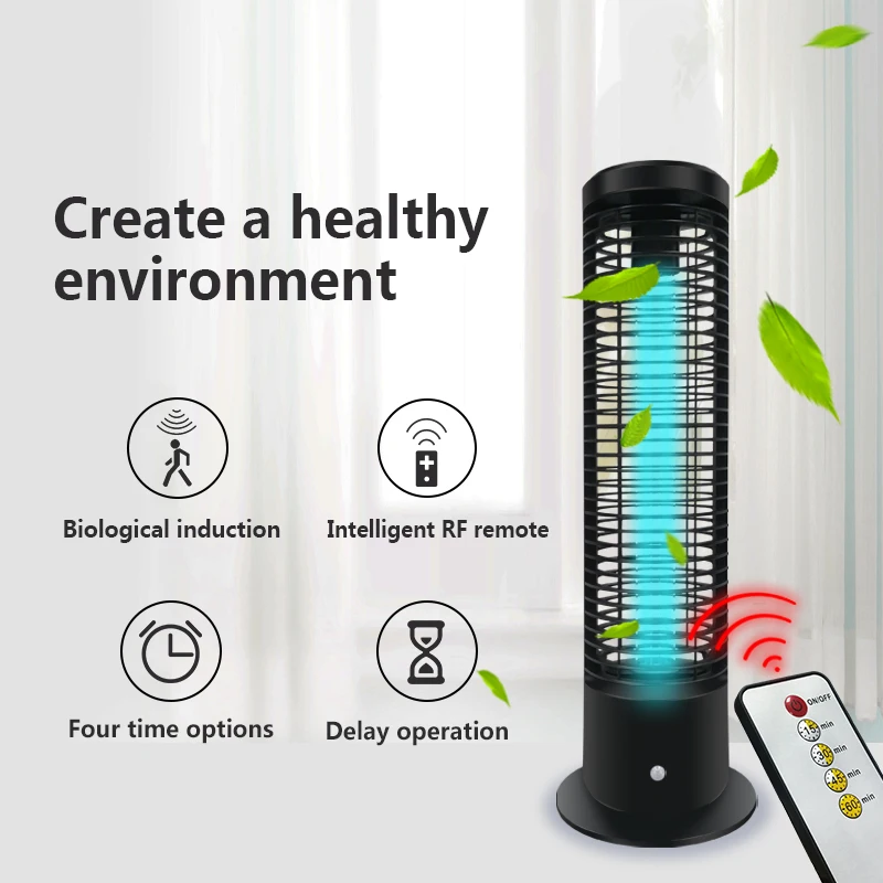 Умный датчик движения от ulanzi + дистанционное управление УФ лампой 36 Вт 60 Вт УФ озоновые лампы Портативная ультрафиолетовая лампа бактерицидные лампы