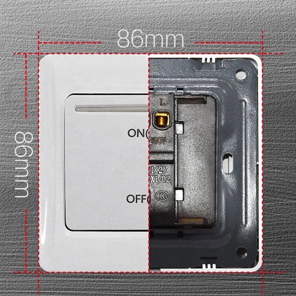 Air conditioning ventilation duct motorized duct damper switch
