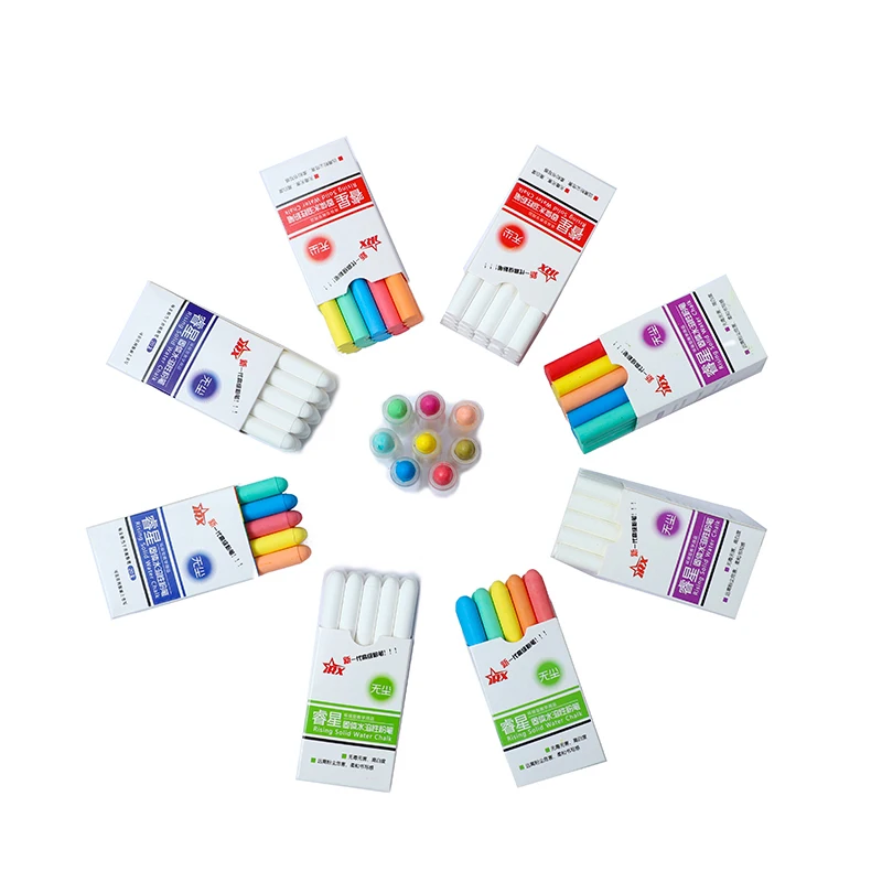 China Manufacturers Dustless Chalk Teaching Eco-friendly Washable Dustless School Chalk