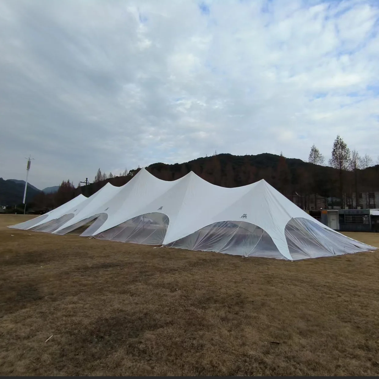 2024 new style easy set up fashion white wedding  big party outdoor event promotion star dome  tent