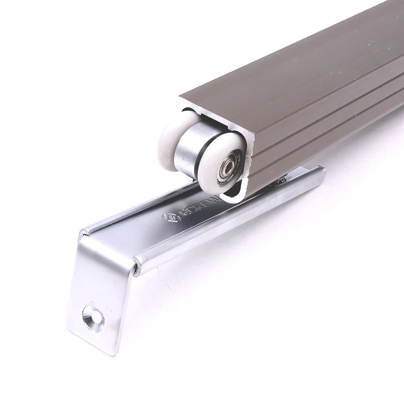 Sliding Door Roller Space Aluminum Bearings Wooden Wardrobe Aluminum Hanging Wheels Heavy Duty Sliding Door Roller 80 KG