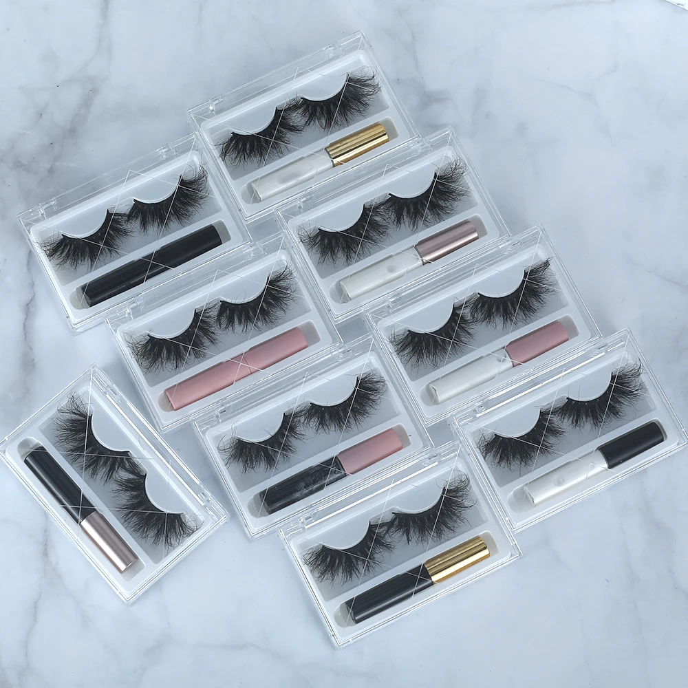 
Mink magnetic eye lashes magnetic false eyelash eyeliner & lashes vegan magnetic eyelashes private label 