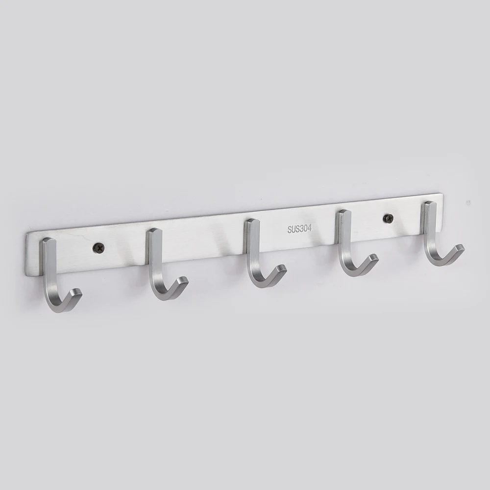 
Wall Coat Rack Coat Clothes Hooks Wall Mounted Heavy Duty Stainless Steel Hook Rack Self Holders Hanging Wall Hangers 