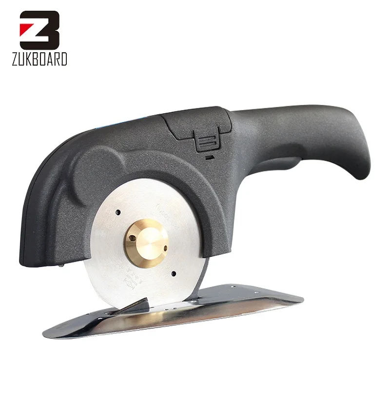 High speed steel blade octagonal fabric cutting machine round knife cutter with built-in sharpening stone