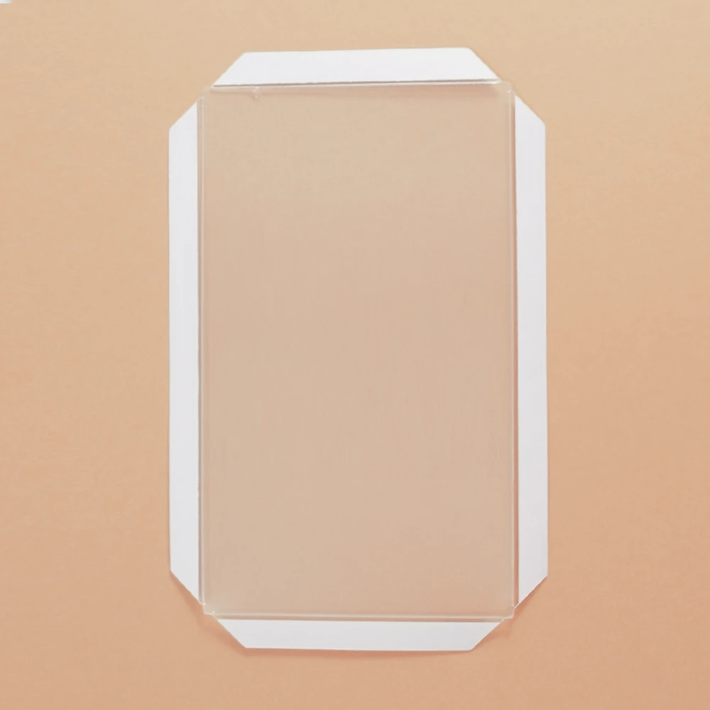 full front shaker pouches clear pet acetate sheet shaker cover for crafts and flat shaker card