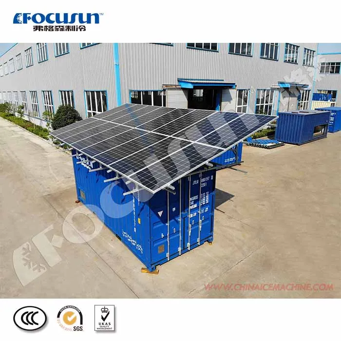 Hot-sale FOCUSUN new solar powered containerized cold room for vegetables fruits or fish