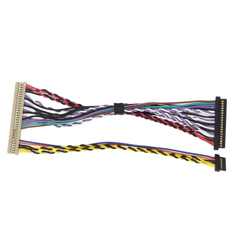 I-pex 20453-20455 40 Pin Ribbon Cable Led Lvds Cable 1ch 6bit For 1366x768 Panel Lvds Cable