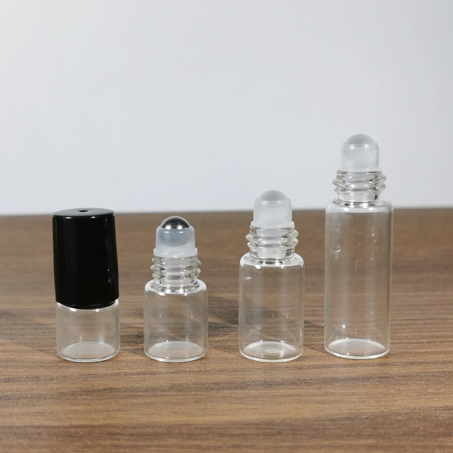 Wholesale 1ml 2ml 3ml 5ml 10ml Clear Sample Test Perfume Small Mini Oil Vial Glass roller ball Bottle