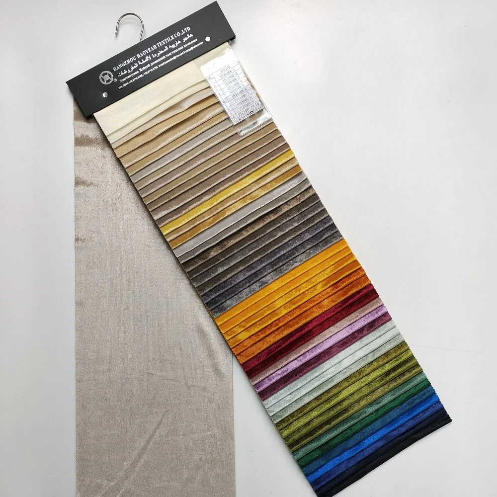 Hot sale high quality turkish velvet fabric 100% polyester plain dyed Solid various color turkey velvet fabric for home textile