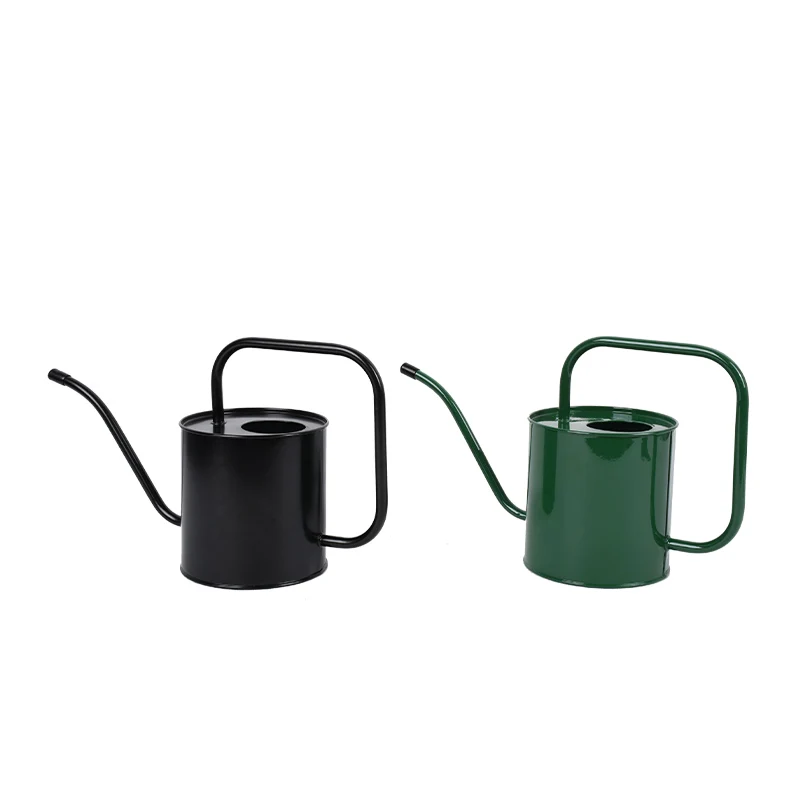 Cylinder Shape Stainless Steel Garden Watering Flower Plant Handle Can Metal Watering Can