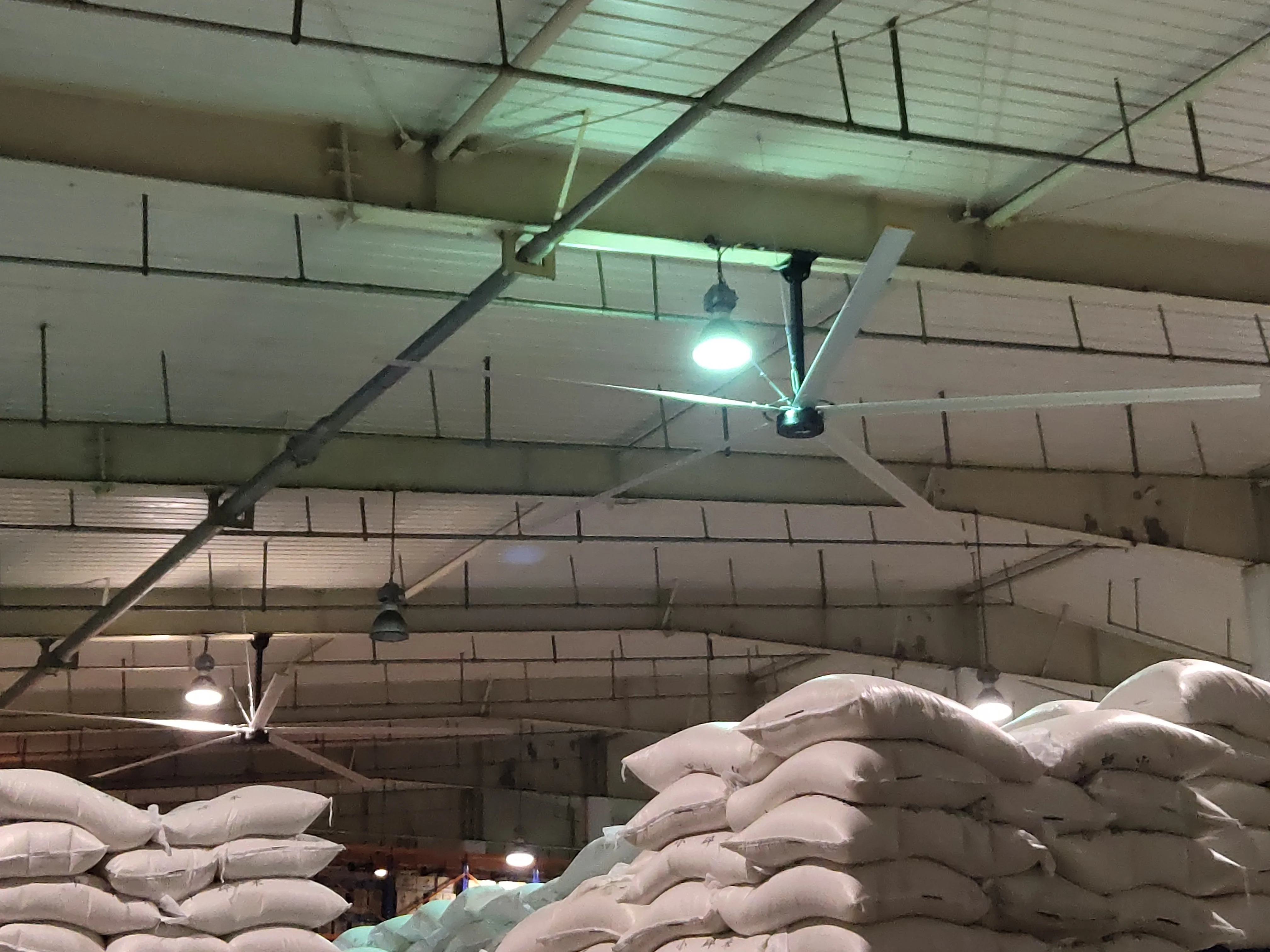 24ft бесщеточный постоянный магнитный потолочный большой потолочный вентилятор hvls из Малайзии для аэропортов