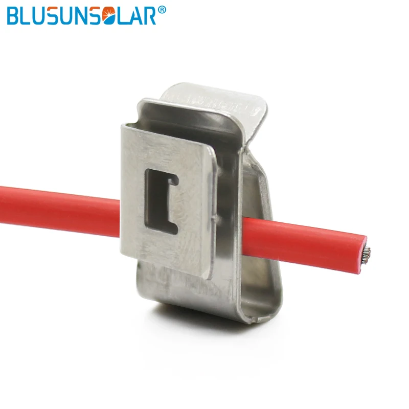 LEADER Wholesale Price Stainless Steel 304 Material Cable Clip for Solar Panel System