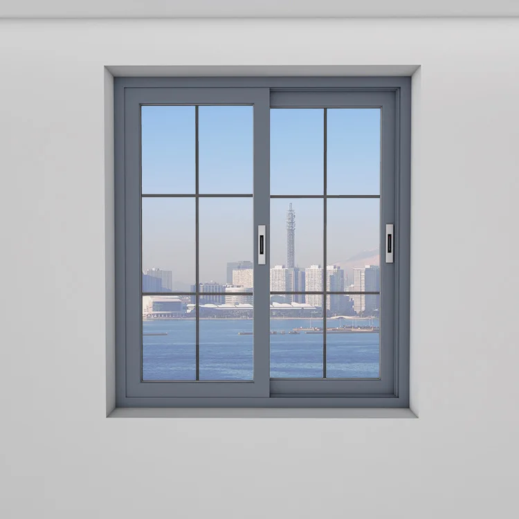 Factory broken bridge door Windows aluminum alloy sound insulation sliding window floor closure balcony translation glass window