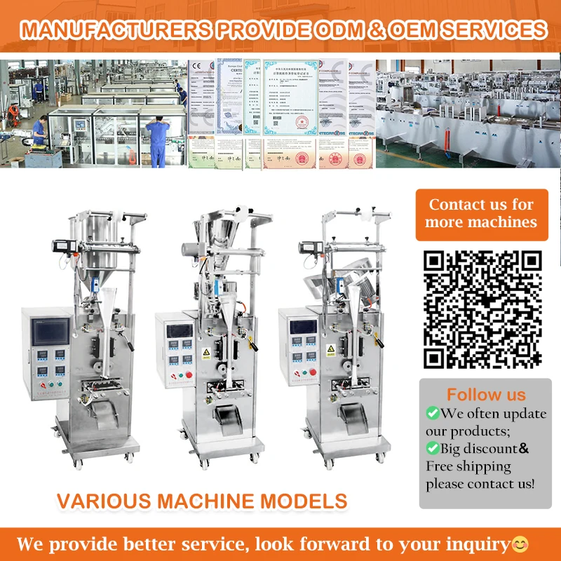 Full Automatic 4 Side Seal Form Packing Machine Granule Sachet Packing Machine For Tea Salt Sugar Popcorn Peanuts Seeds