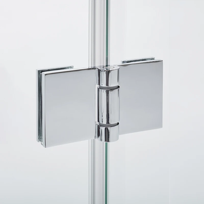 Millen double sliding shower door frosted glass bathroom door sliding glass door lock brass hinge 680*1900