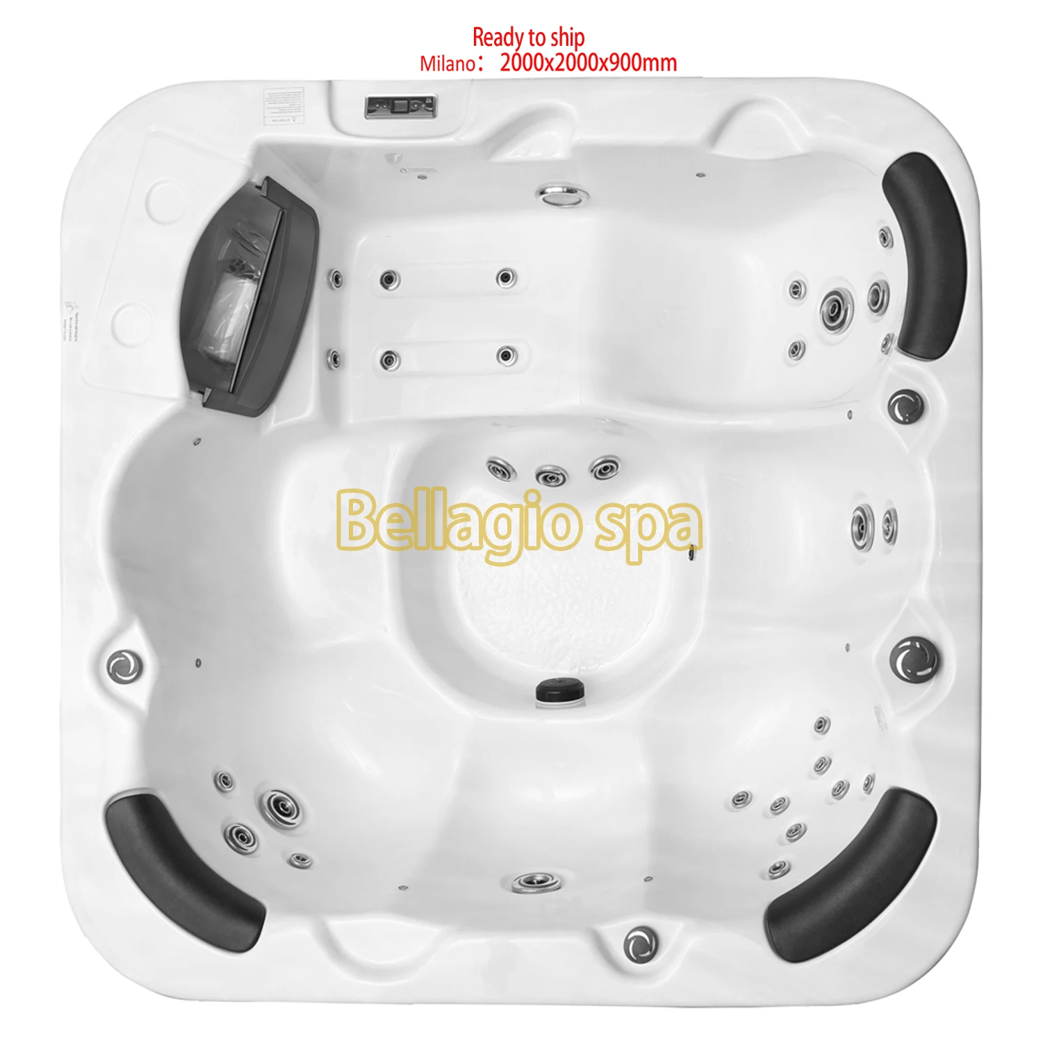 BELLAGIO Spas Ready to Ship Plug and spa whirlpool spa Factory Stock massage bathtub Hot pool