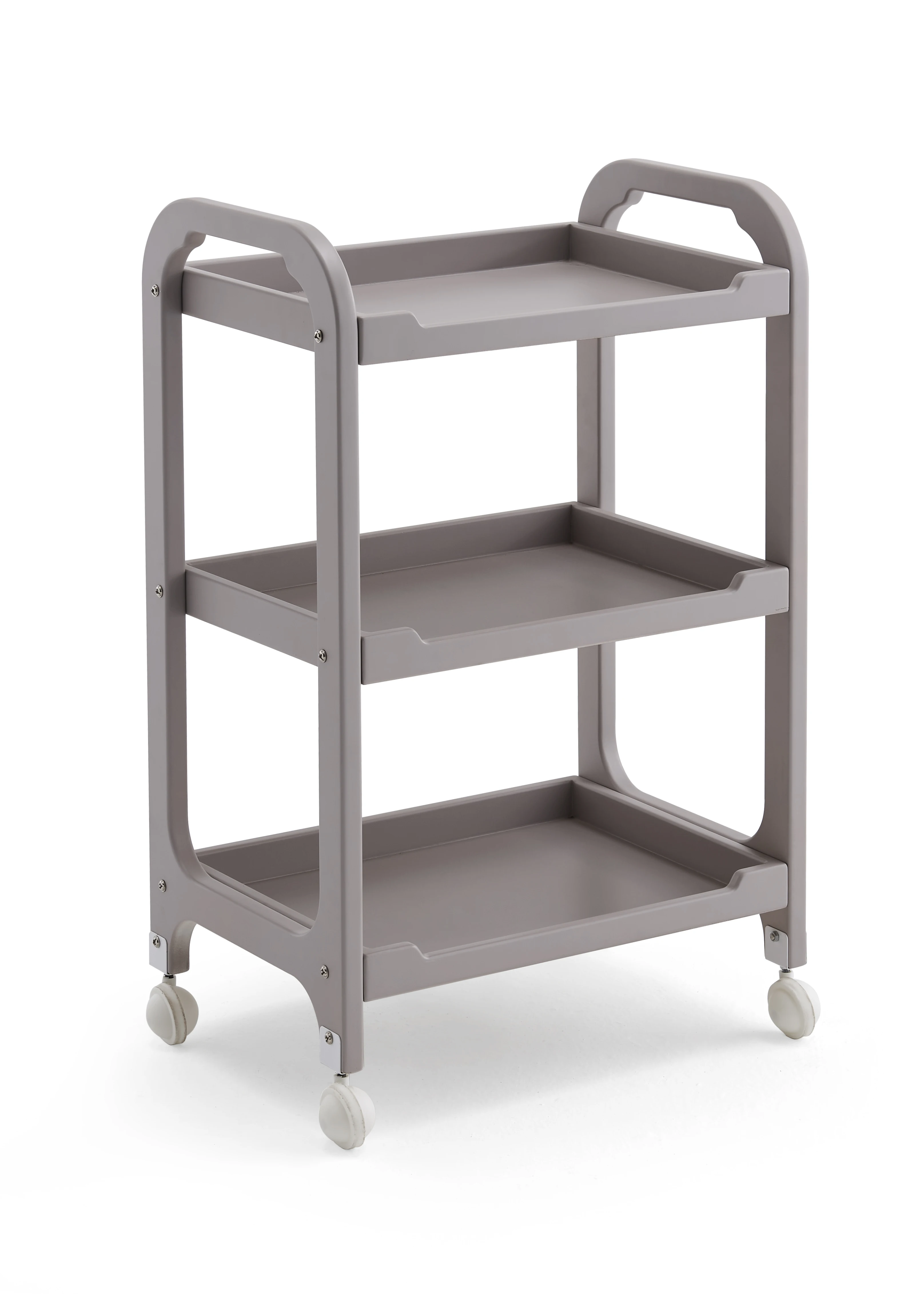 Three Tier Beauty Salon Trolley Beauty Salon Home Makeup Tattoo Locker with Drawers Salon Rolling Storage Trolley