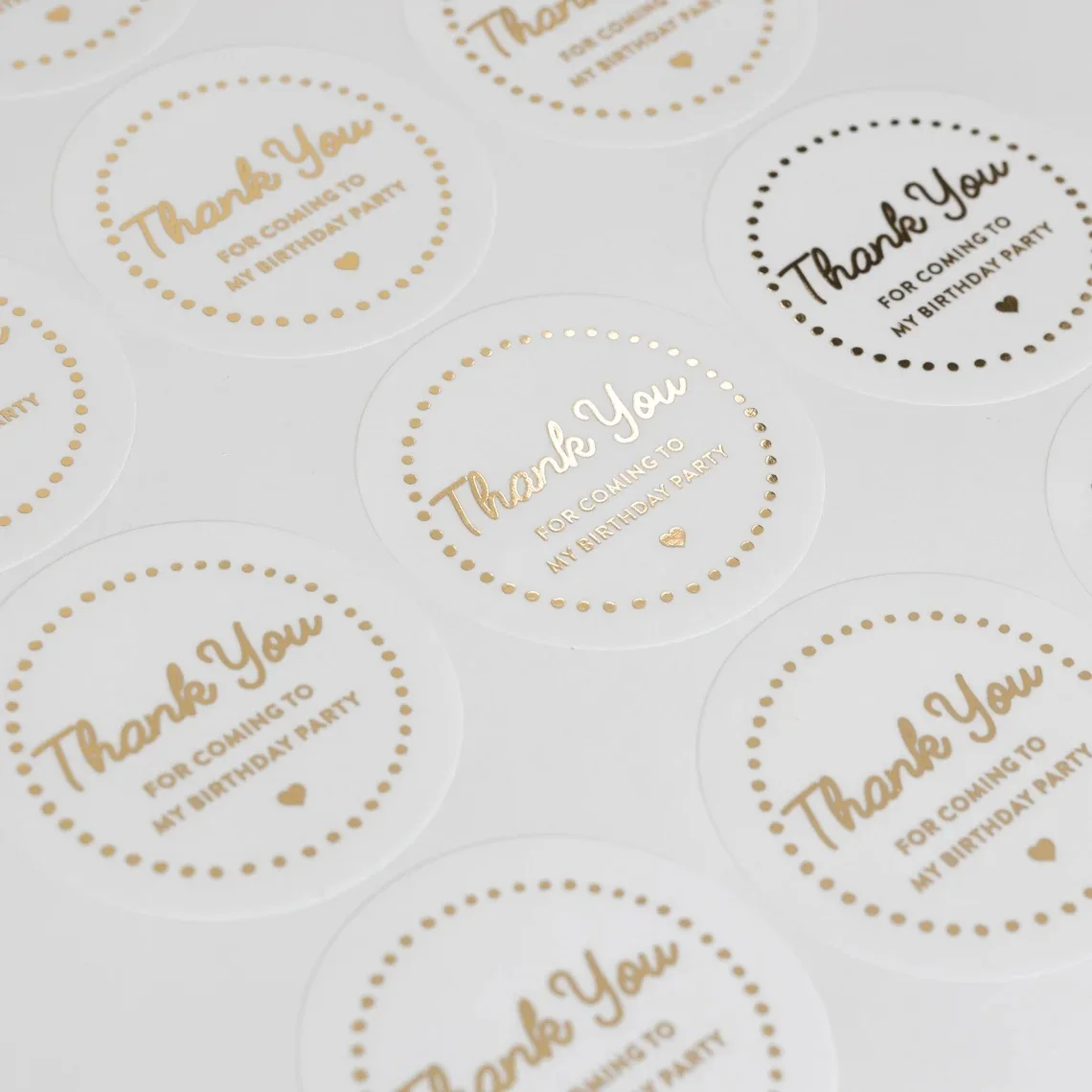 Customized Size and Design Cosmetic Vinyl Adhesive Waterproof Transparent Label Custom Logo Thank You Clear Sticker
