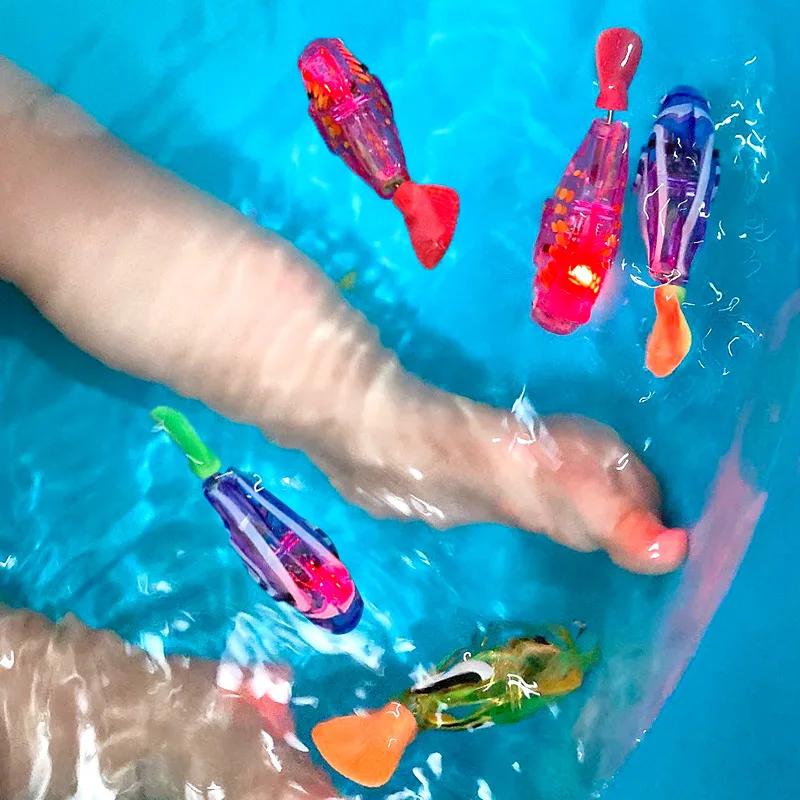 Fish with touch sensor that automatically activates in the water fun battery powered fish pond toy