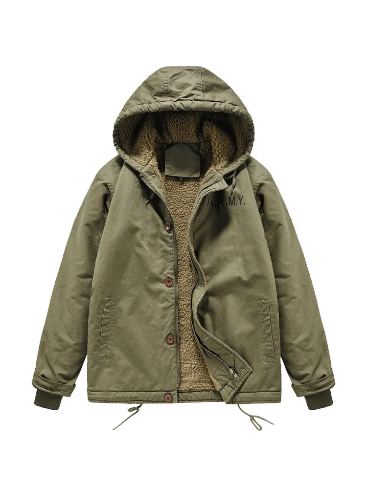 Vintage Winter Jacket Men Thick Warm Cashmere Liner Parka Male Outdoor Windbreaker Bomber Jackets Chaqueta Hombre M-6XL