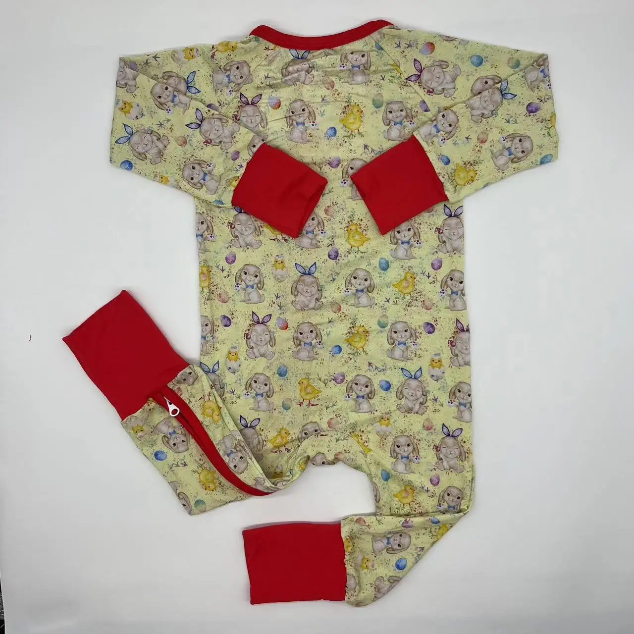 Hottest sale summer viscose bamboo Halloween skull printing Girls custom zipper baby clothes for kids