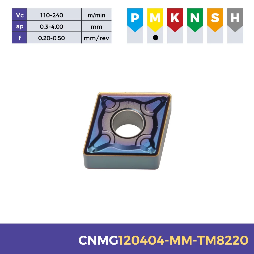CNC Lathe Turning Tool Inserts Tungsten Carbide for Stainless Steel Factory Wholesale CNMG120408 Original China OEM/ODM