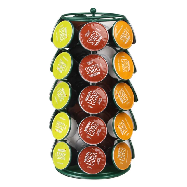 Wholesale customized coated metal iron coffee capsule storage holder k-cup capsule holder