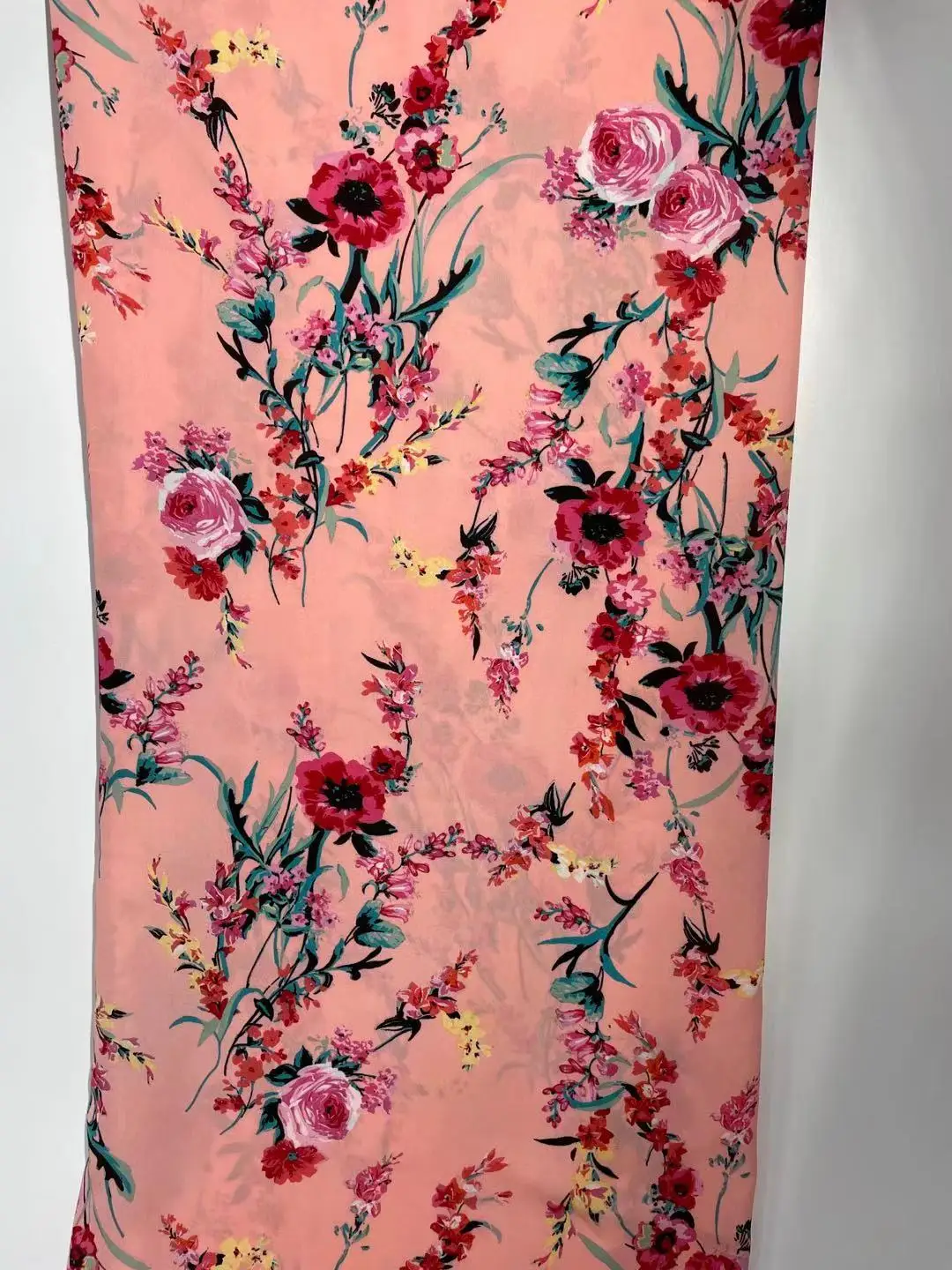 HOT SUMMER DRESS FLORAL DESIGN POLYESTER DIGITAL PRINTED FABRIC CHIFFON DOBBY GGT