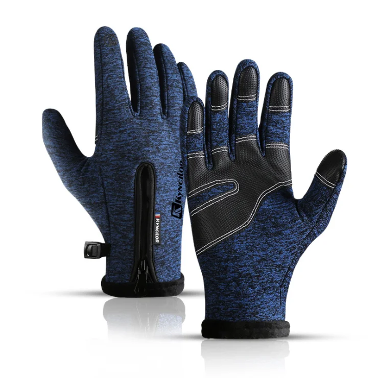 Outdoor men and women sport running gloves polar fleece sports touch screen warm winter gloves
