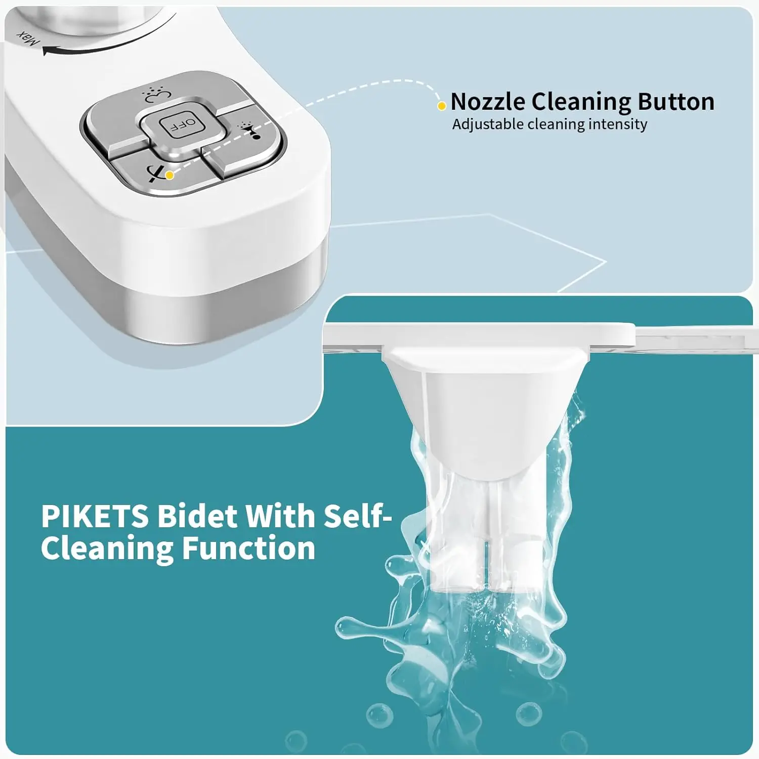 New Ultra Slim Warm & Cold Water Toilet Bidet Attachment Dual Nozzle Self-Cleaning Bide OEM/ODM Smart Manual Bidets