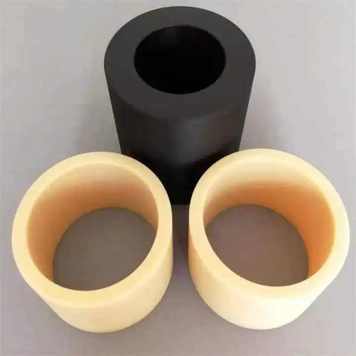Black Oil Nylon Pipe Tube Sleeve Wear Resistance Sleeves Bearing Pom Pa6 Ptfe Plastic Nylon Bushing Tube Pipe Nylon Bush