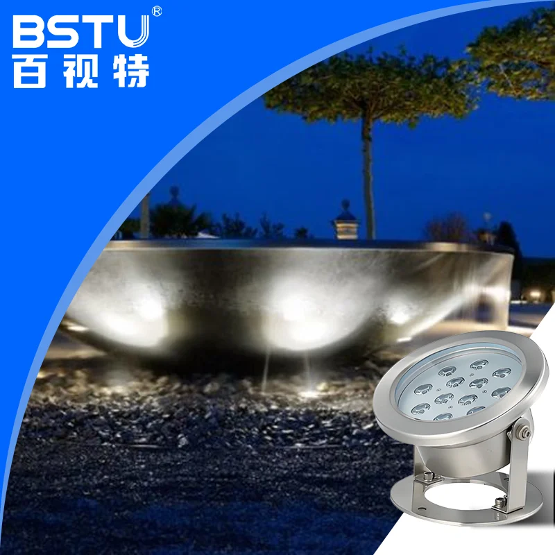 High Quality LED Underwater Light DMX RGB Control 304 Stainless Steel IP68 Waterproof Pool light 6W/12W/15W Fountains Landscape
