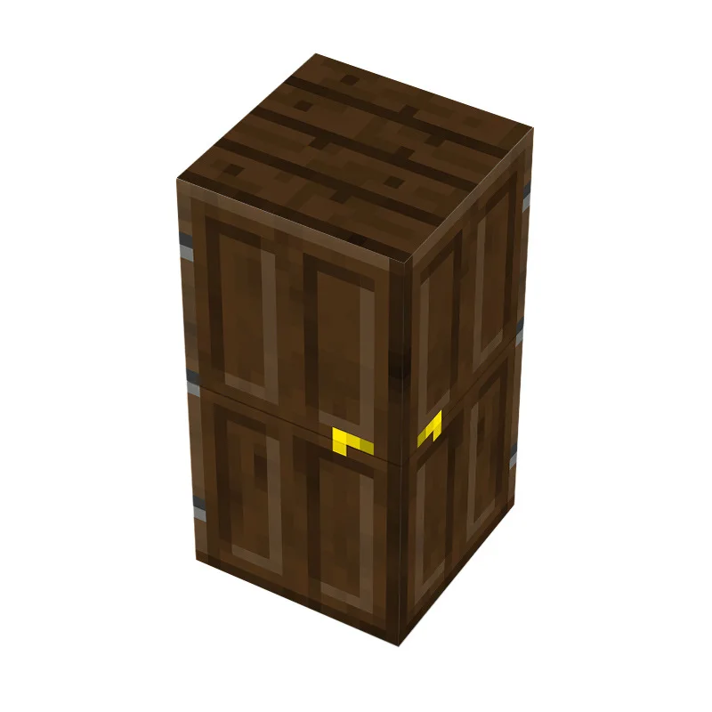 My World Magnetic building blocks Series Building Block Toy Accessories Birch/Dark Oak/Iron gate Toy bricks parts for 3D game