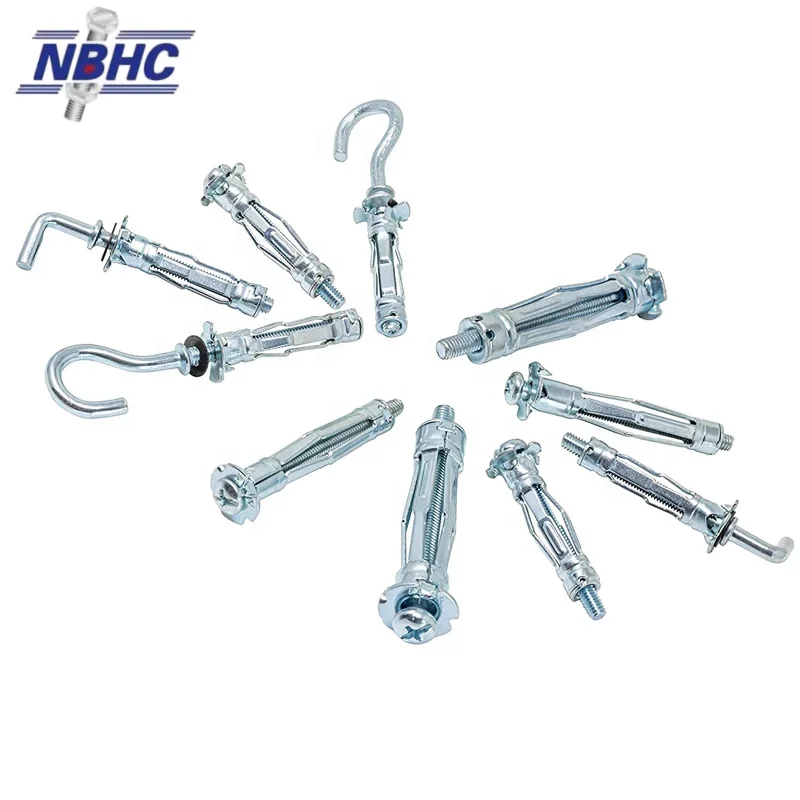 NBHC020AN Professional  Traditional Drive Wall Anchor Sets Metal Cavity Carbon Steel  O, C, L type Hollow Wall Anchors