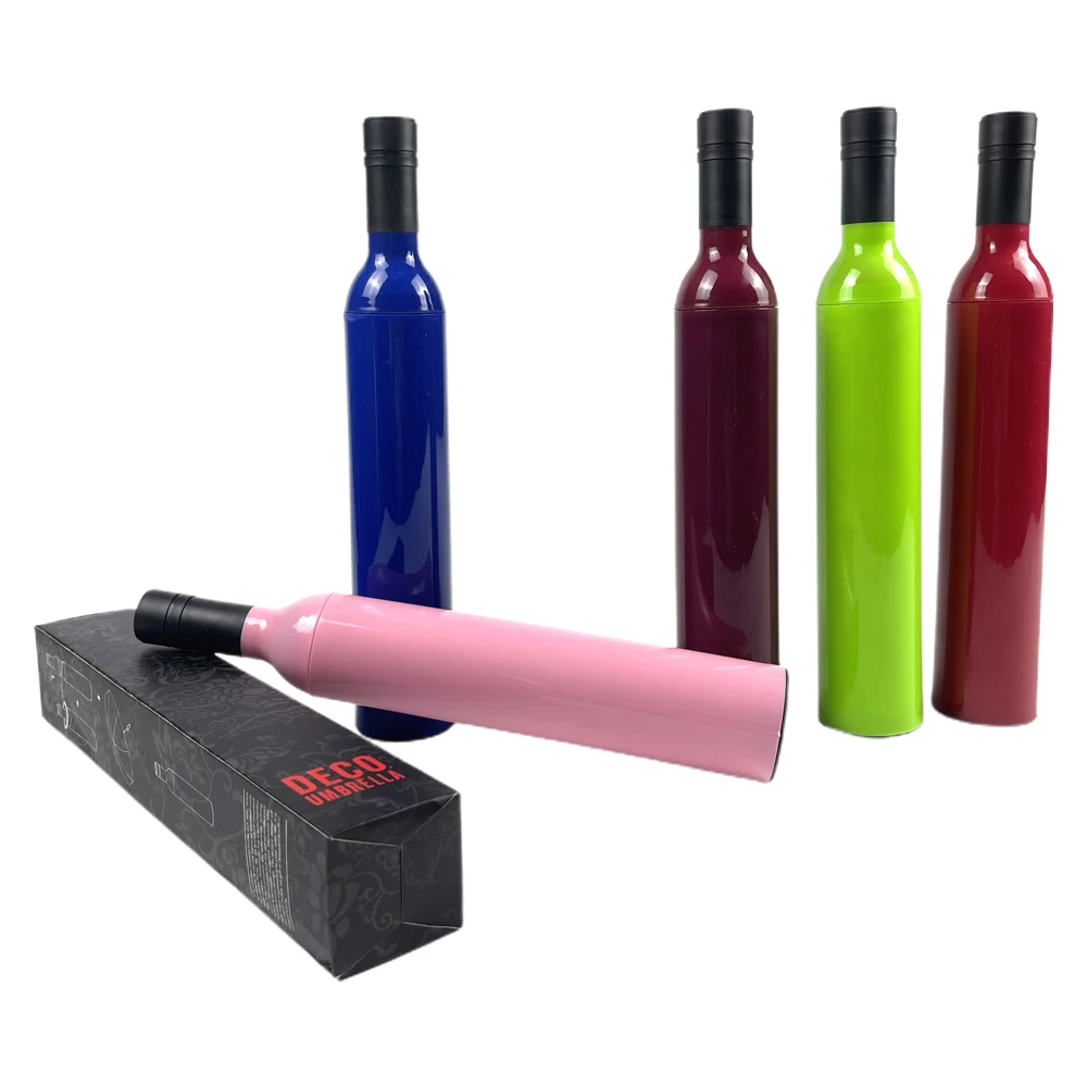 H211 -3 Custom Print Advertise Business Gift Promotion Travel Rainy Sunny 3 Folding Umbrella Logo Foldable Wine Bottle Umbrellas