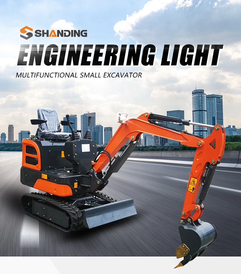 Agricultural machinery 0.8t 1.0t small garden China mini excavator OEM