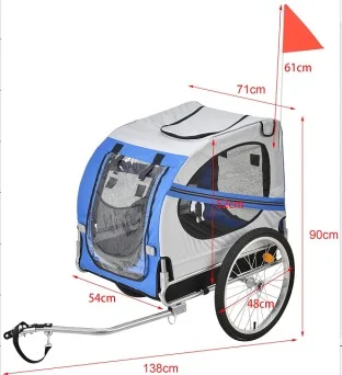 Bicycle Trailer Pet Transporter and Jogger Dog Cart Trailer
