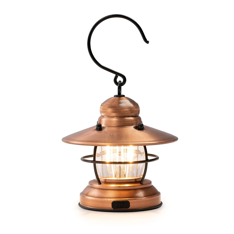 Wholesale portable outdoor 3*AAA dry battery 3 COB Hanging Tent Retro Camping Light camping Lantern