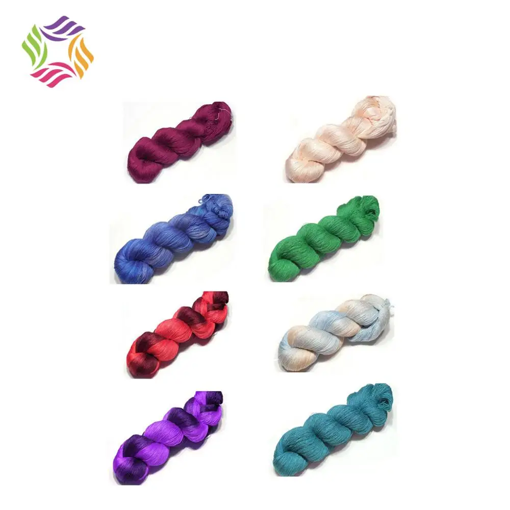 Charmkey textile good quality and cheap 100% silk yarn for hand knitting yarn prices for gloves yarn
