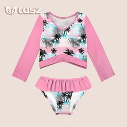 LQSZ Boutique Customized Transparent Beach Brands Hot Crochet Cartoon Swimsuit Beach Party Girls Kids Swimwear Children Swimsuit