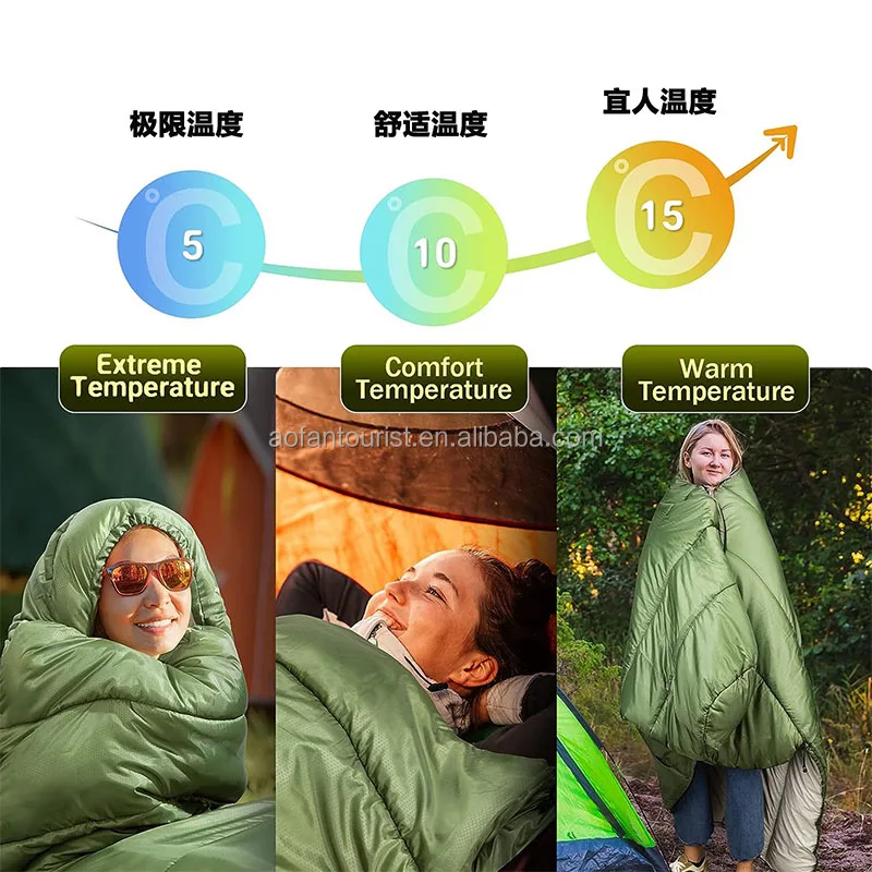 Спальный мешок для кемпинга 3 сезона теплый летний весенне-осенний легкий водонепроницаемый спальный механизм взрослых детей