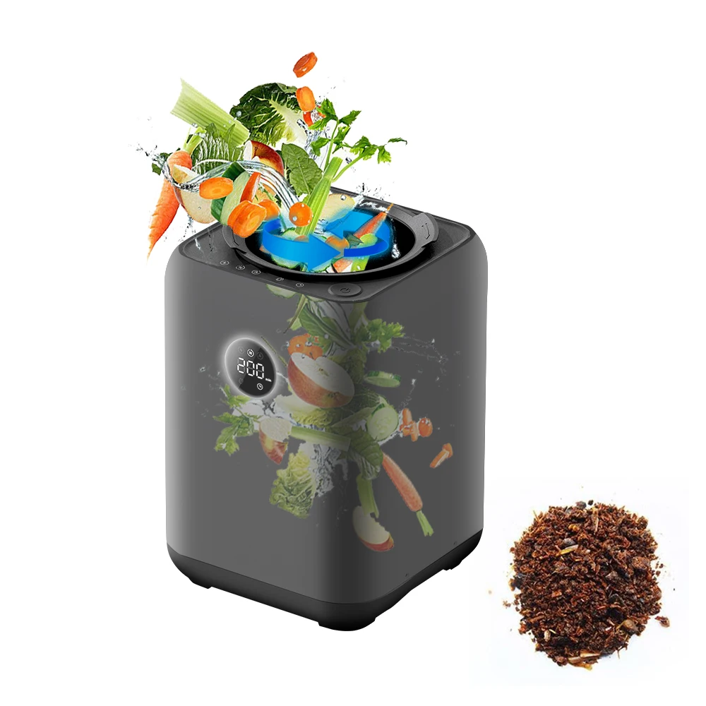 Smart Compost Machine Turn Food Garbage to Organic Fertilizer Household Kitchen Food Waste Composting Machine