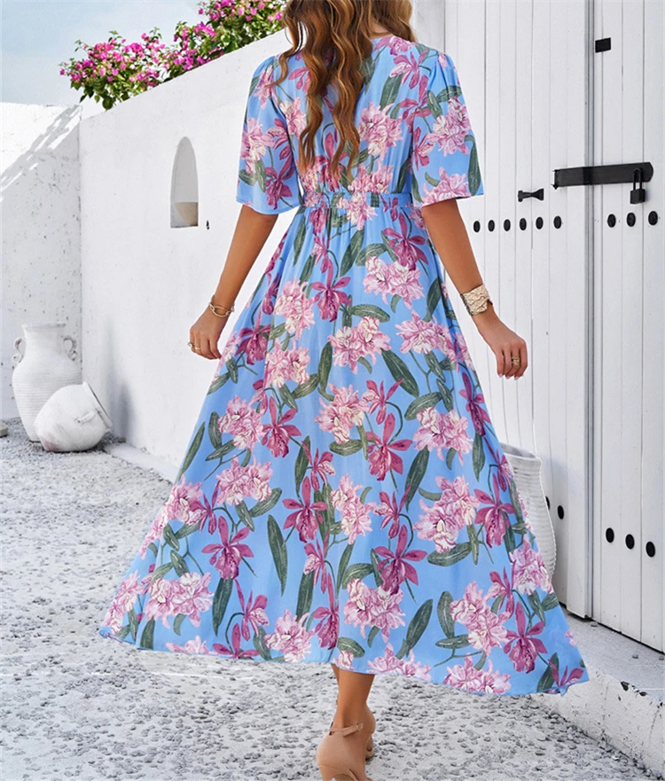 Clothing Boutique Suppliers Women Fall High Split vestidos para mujer Dress