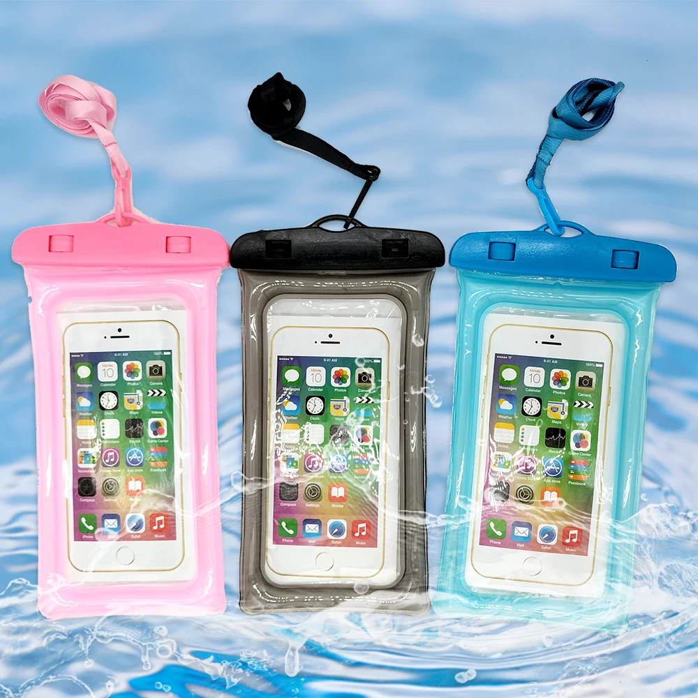 Wholesale Floating Waterproof Bag pvc Mobile Phone Cases Clear Pouch