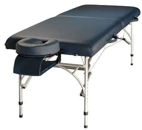 Two Sections Massage Table Tattoo Bed for Health and Beauty Salon Aluminum Legs