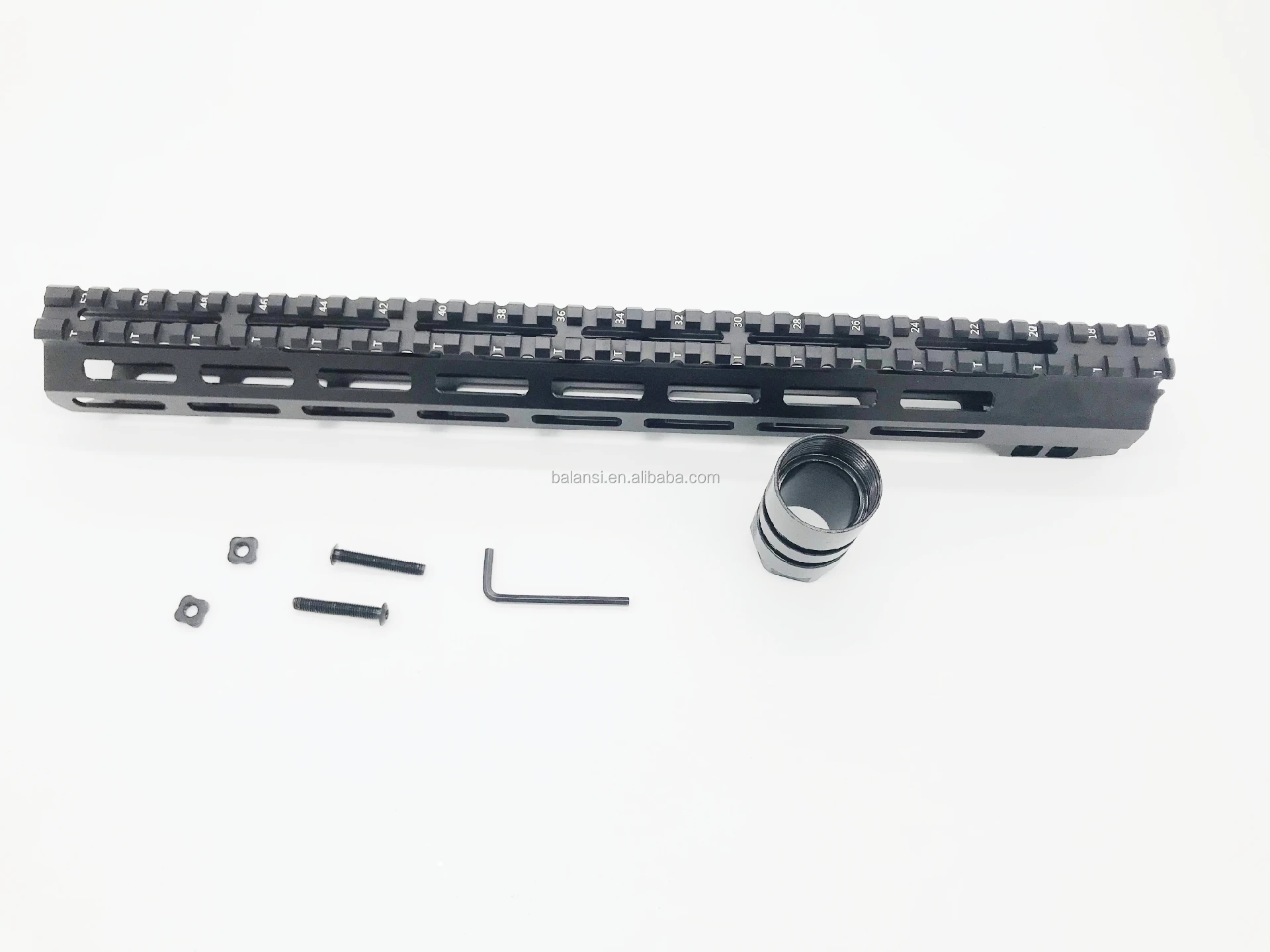 15 inch mlok handguard Free Float Super Slim ar 15 Handguard Quad steel Nut Fit .223 for AR15 M4 M16