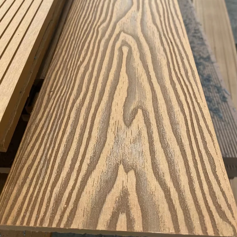 Ecofriendly wood plastic composite 3d embossed wpc decking for outdoor flooring decking