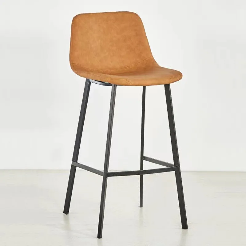 High Quality Modern Wholesale Kitchen Home Metal Party Bar Chair PU Leather Chaise Haute De compto Bar Implementos