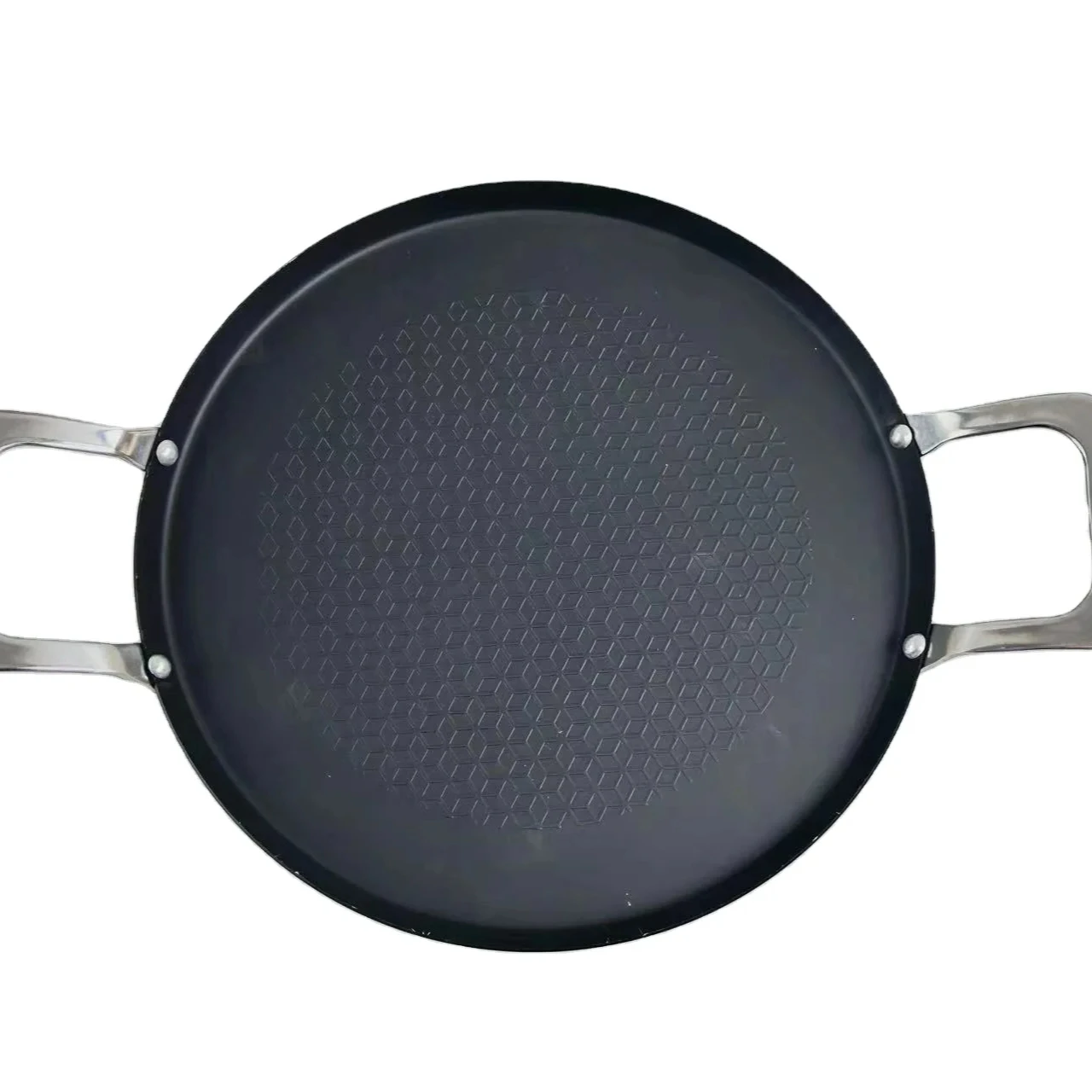 Новая идея продукта формы для пирогов из углеродистой стали без покрытия антипригарная форма для выпечки круглой формы для пиццы с буксировочными ушками